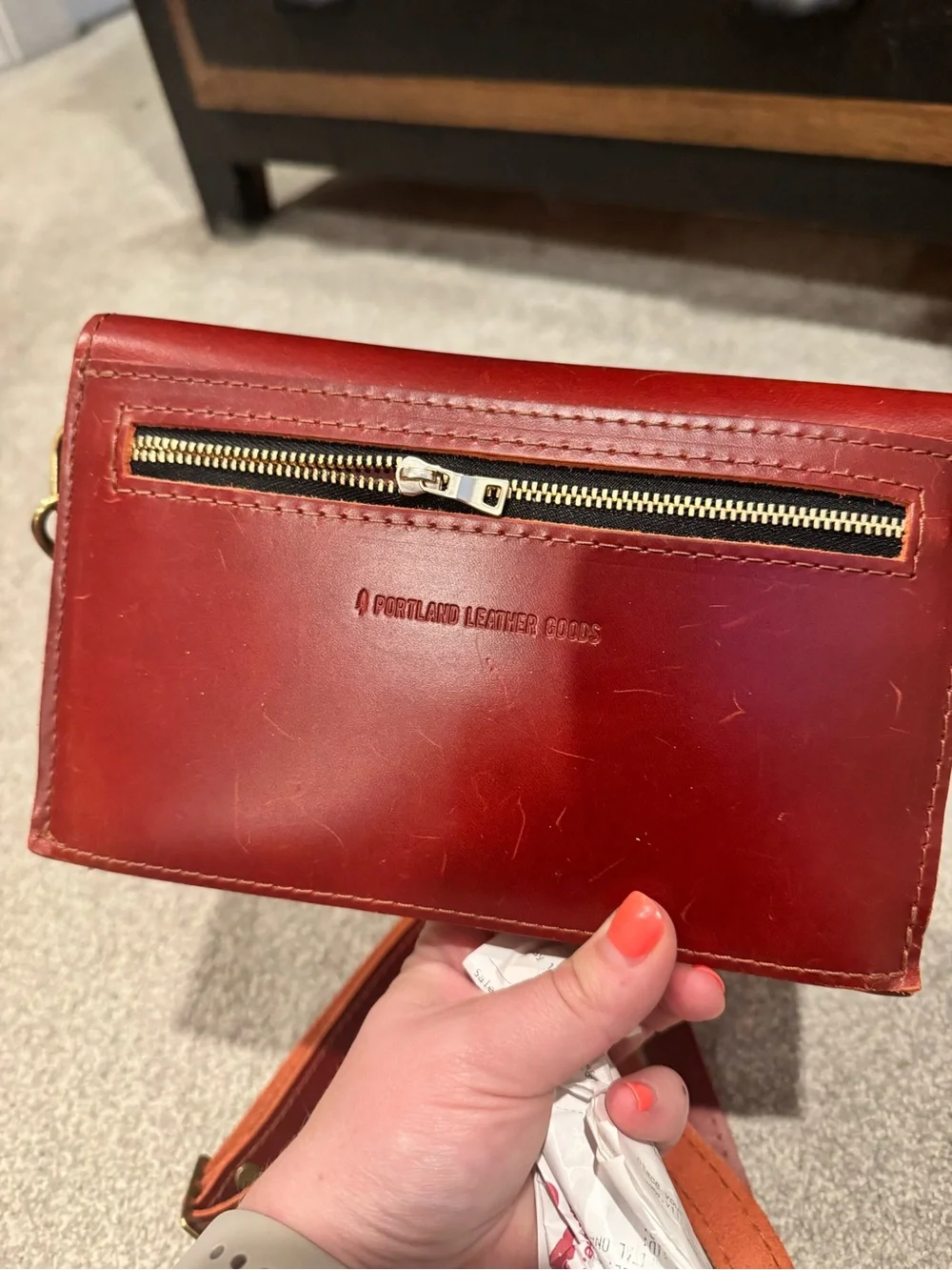Portland Leather sleek envelope
